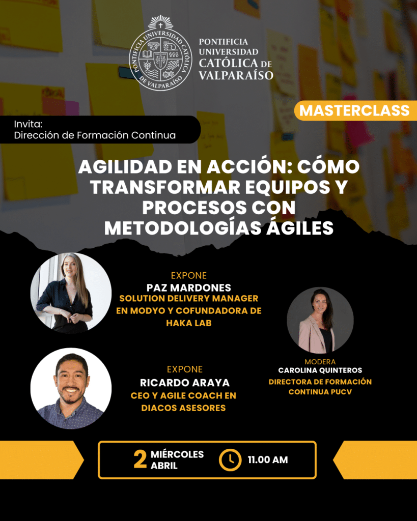 Masterclass Agilidad en acción: Cómo transformar equipos y procesos con metodologías ágiles